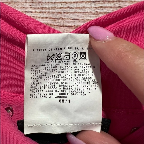 Versace Jeans Couture Pink midi dress size 26/40 - Picture 6 of 6